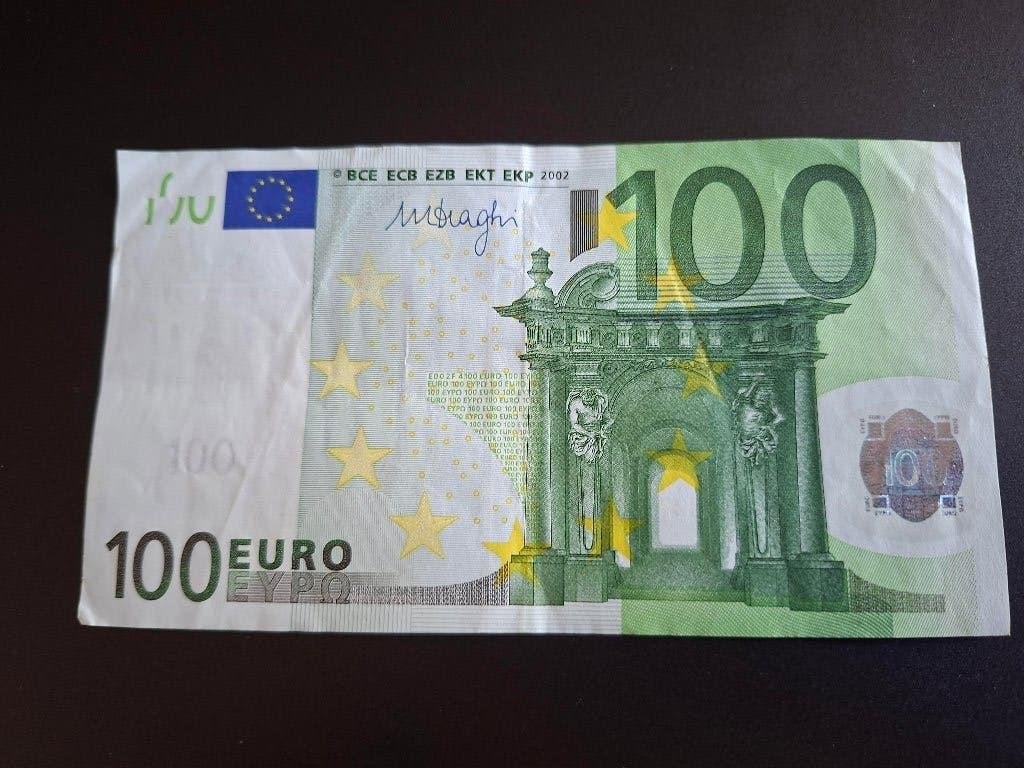 2002 Allemagne 100 euros ancienne série Draghi code E002, Envoi, Allemagne, 100 euros, Billets en vrac
