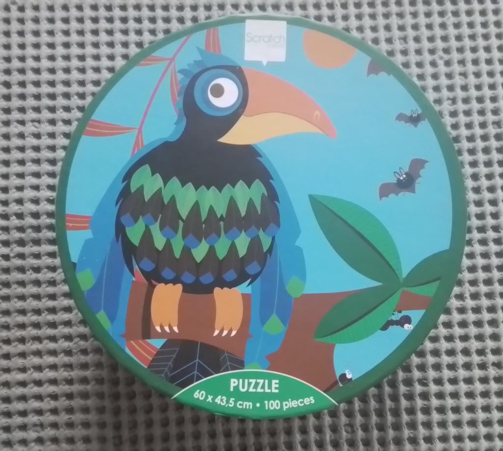 Toekan Jungle Puzzel 100 stuks Scratch, Ophalen of Verzenden, Meer dan 50 stukjes, Gebruikt