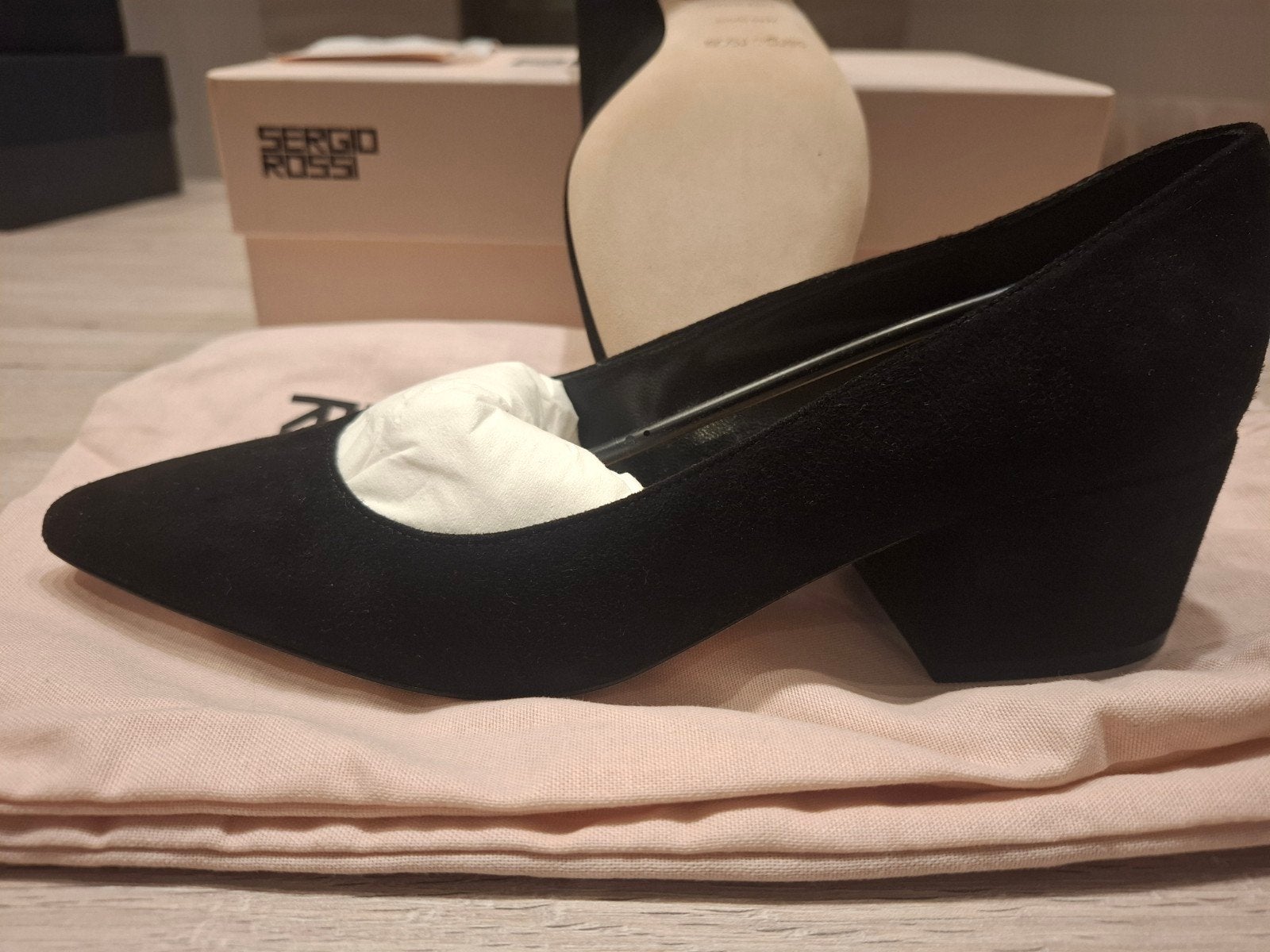 Damesschoenen Sergio Rossi maat 36, Ophalen, Sergio Rossi, Zwart, Nieuw