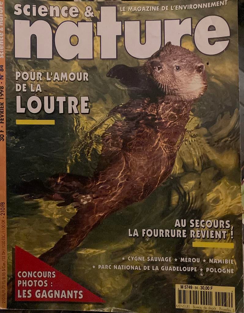 Science & nature 1998 loutre, Enlèvement ou Envoi, Comme neuf