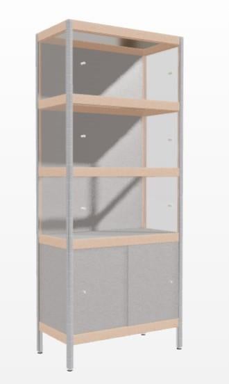 Modulaire "ALU - Premium reeks" Kewlox kast - NIEUWSTAAT, Ophalen, Zo goed als nieuw