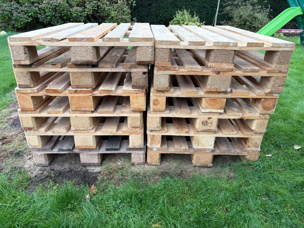 Europallets (EPAL) - 120x80x14,4 cm - 100 EUR pakket / #12, Doe-het-zelf en Bouw, Ophalen, Minder dan 25 mm, Zo goed als nieuw