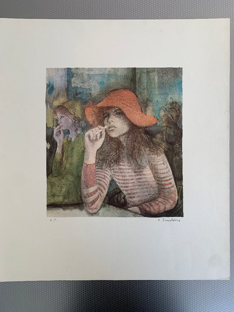 Paul Smolders - lot van 2 kleurenlitho's, Antiek en Kunst, Genummerd, Ophalen of Verzenden