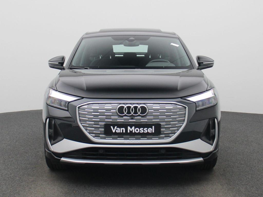 Audi Q4 Sportback e-tron 40 S Line PANO | LEDER | LED | CAME, Auto's, Gebruikt, Zwart, 82 kWh, Zwart