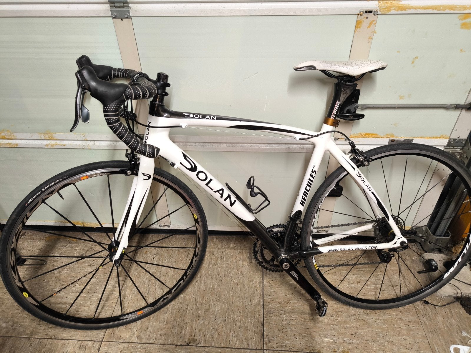 Racefiets Dolan Hercules SE maat L, 28 inch, Gebruikt, Carbon, Velgrem