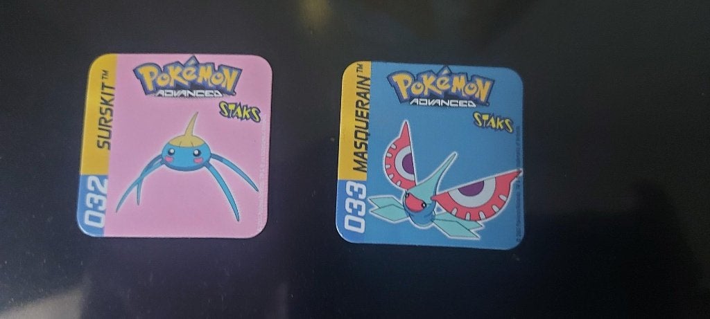 magneten speelgoed pokemon panini Surskit Masquerain, Ophalen of Verzenden, Nieuw