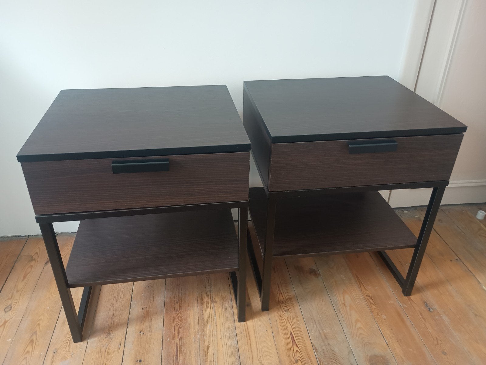 2 nachtkastjes Trysil (IKEA), Huis en Inrichting, Slaapkamer | Nachtkastjes, Ophalen, Zo goed als nieuw, 45 tot 65 cm, Minder dan 55 cm