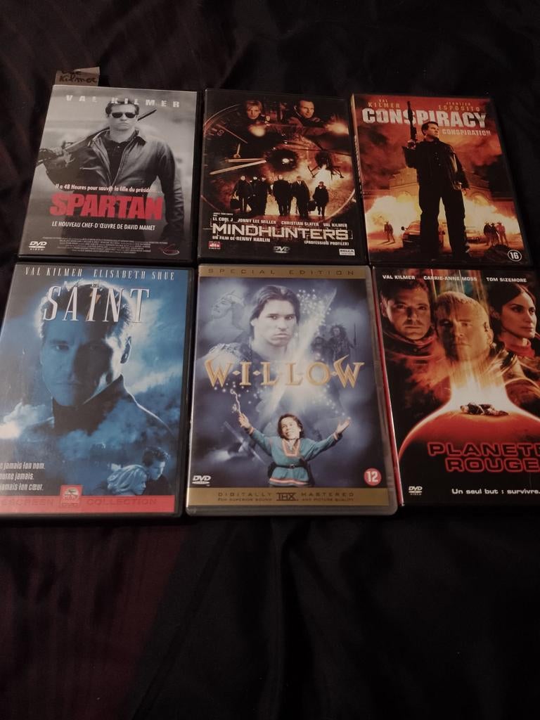 A vendre en DVD 6 films Val Kilmer, À partir de 9 ans, Enlèvement ou Envoi, Comme neuf, Action