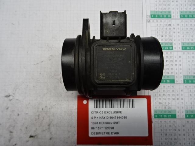 DÉBITMÈTRE Citroën C3 (FC / FL / FT) (9647144080), Citroën, Mevr. I. Hauben, Utilisé, Rue de l'Espoir 34 34
4030  GRIVEGNÉE, BE