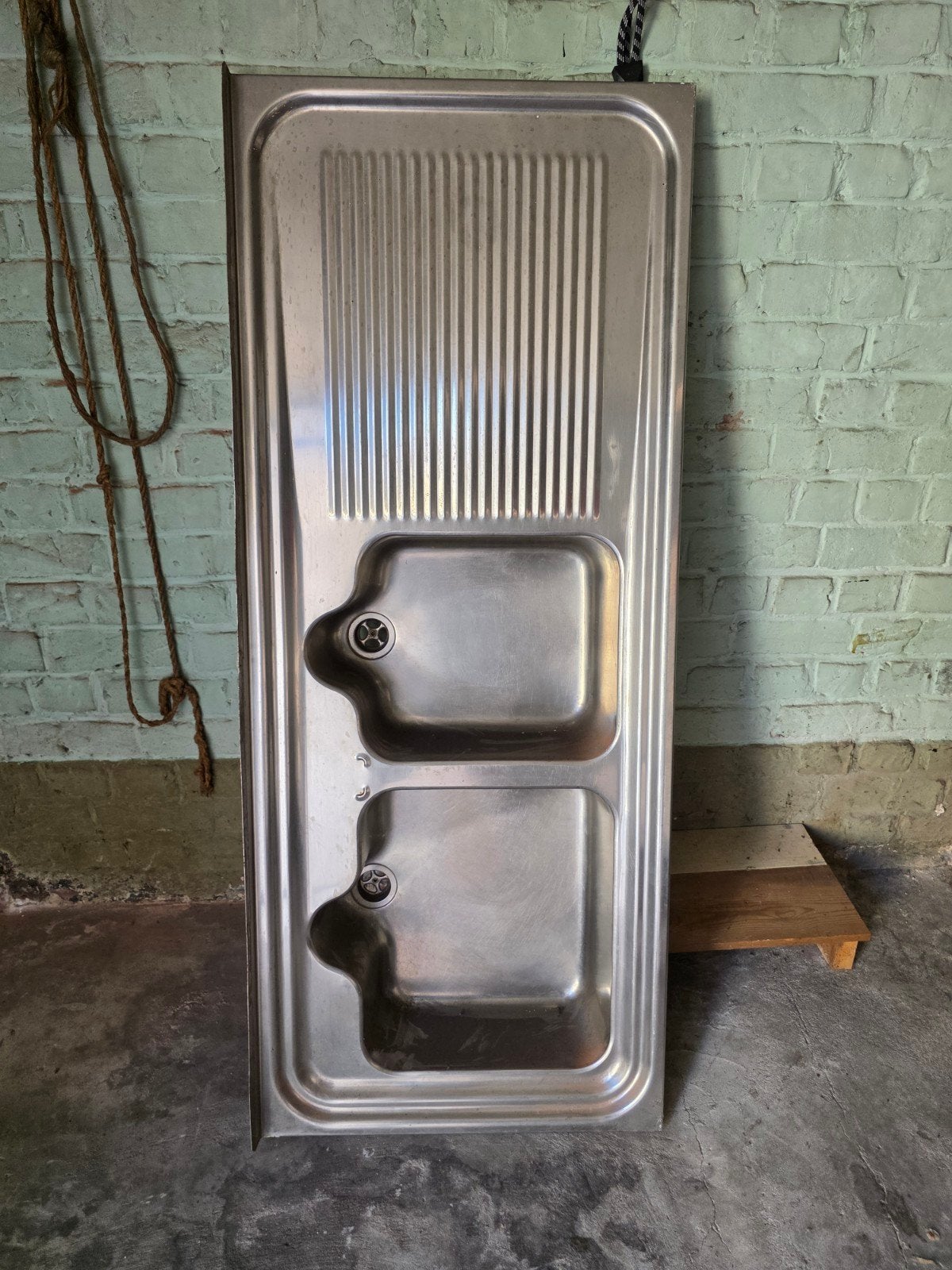 wastafel inox, Ophalen