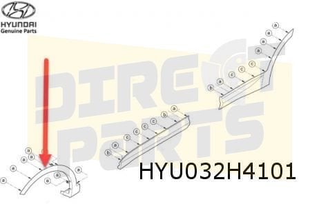Hyundai Santa Fe 9/12-10/18 (DM) wielkuiplijst voorscherm Li, Neuf, -, -, Garde-boue