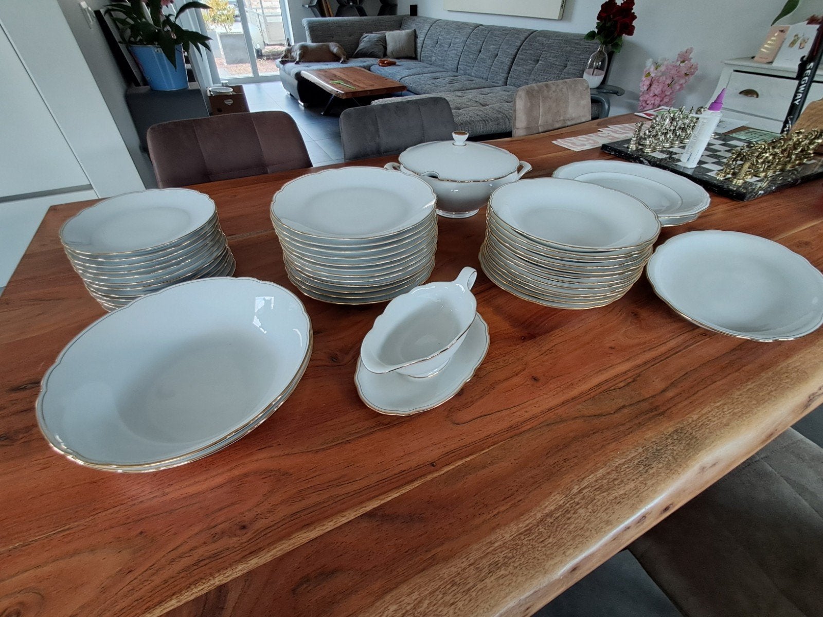 Vintage Bavaria Schirnding 43-delig dinerservies, Antiek en Kunst, Antiek | Servies compleet, Ophalen