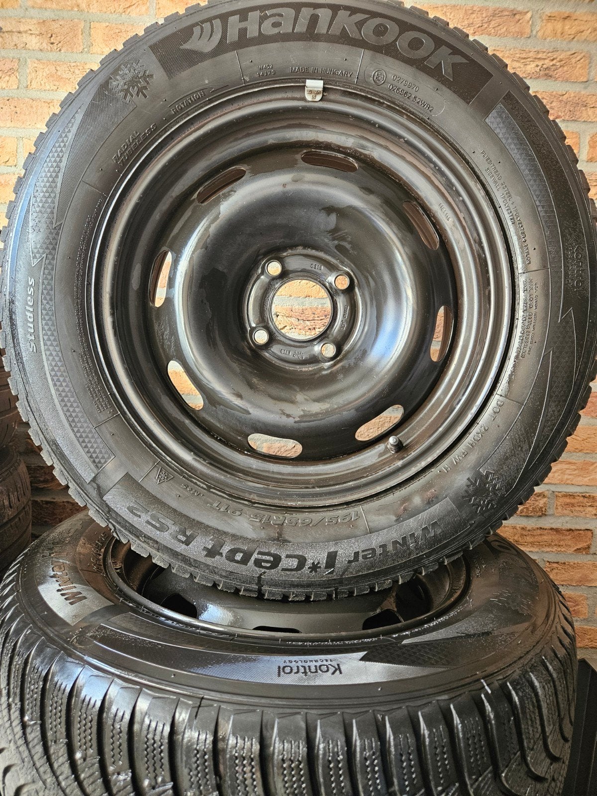 15 inch Opel Crossland X Winterset 4x108 Hankook 5-6mm TPMS, Ophalen, 15 inch, Banden en Velgen, Winterbanden