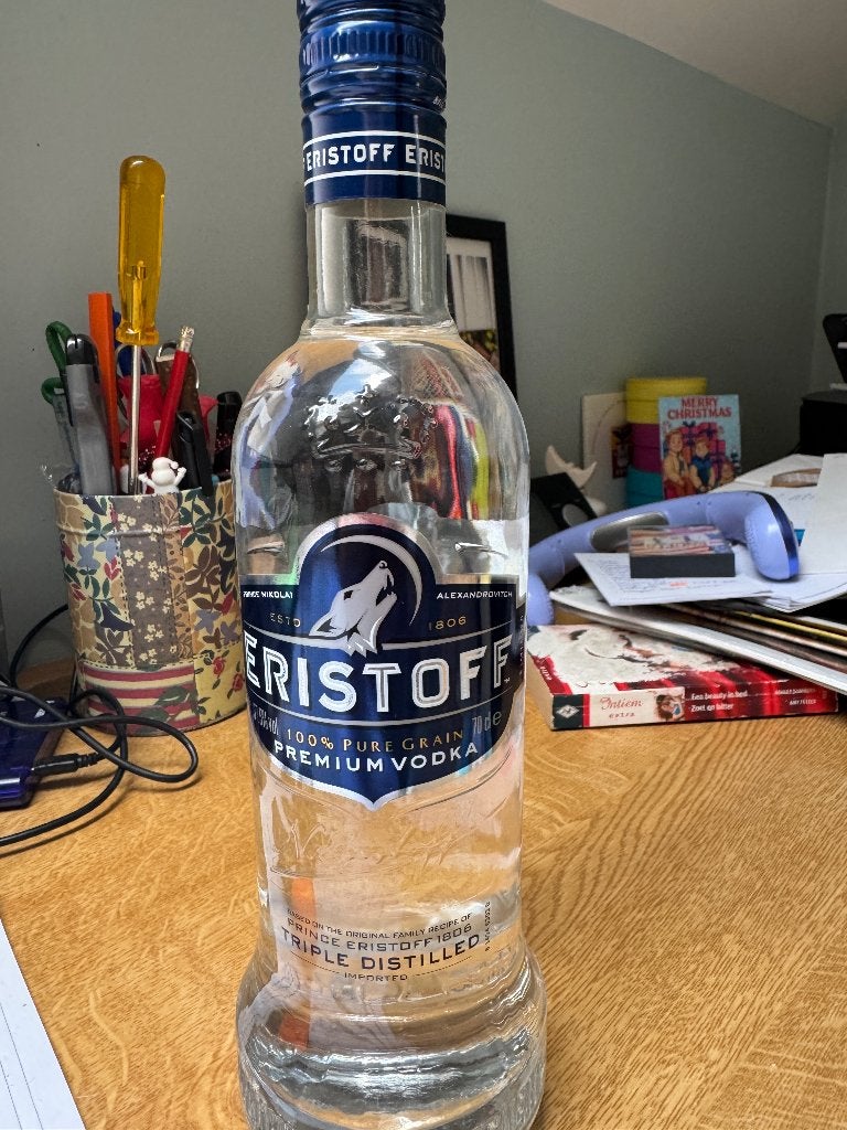 Vodka : Eristoff, Enlèvement ou Envoi, Neuf, Autres types, Pleine
