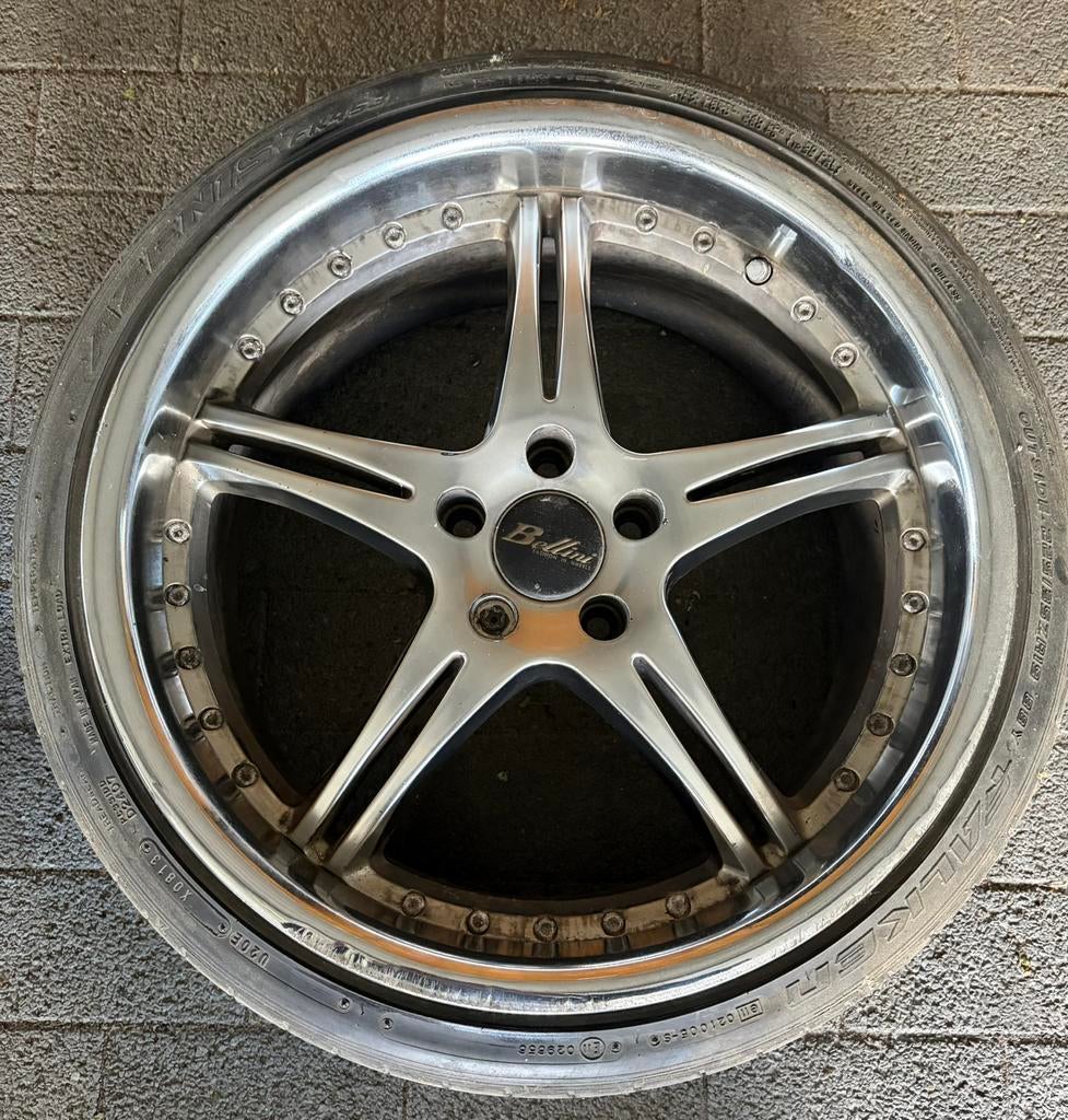 Balin 19 inch velgen met banden – 5x112 – passend voor VW, Enlèvement, 19 pouces, Pneu(s)