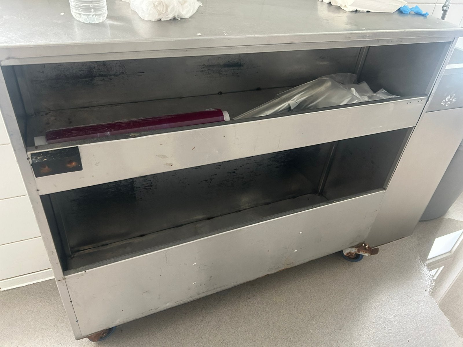 Chariot en inox à vendre, Enlèvement