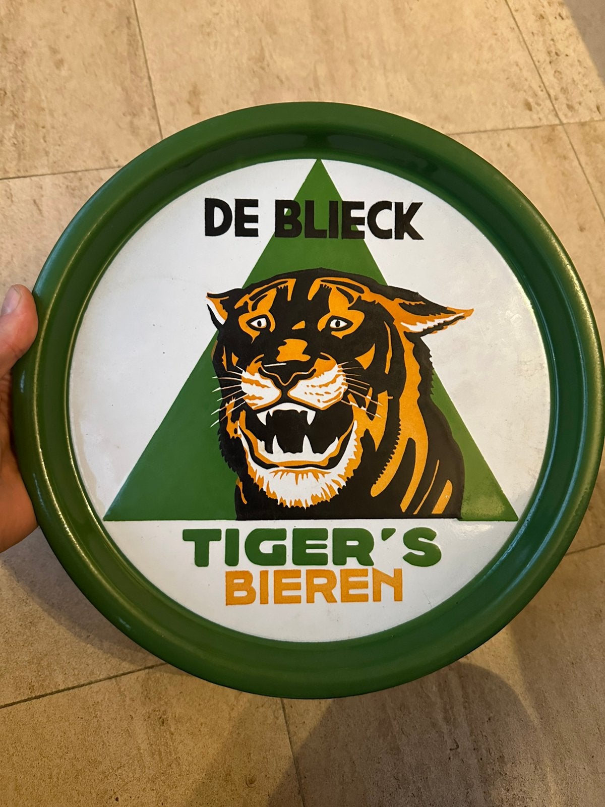 Tigers bieren emaille plateau aalst, Collections, Enlèvement ou Envoi, Comme neuf