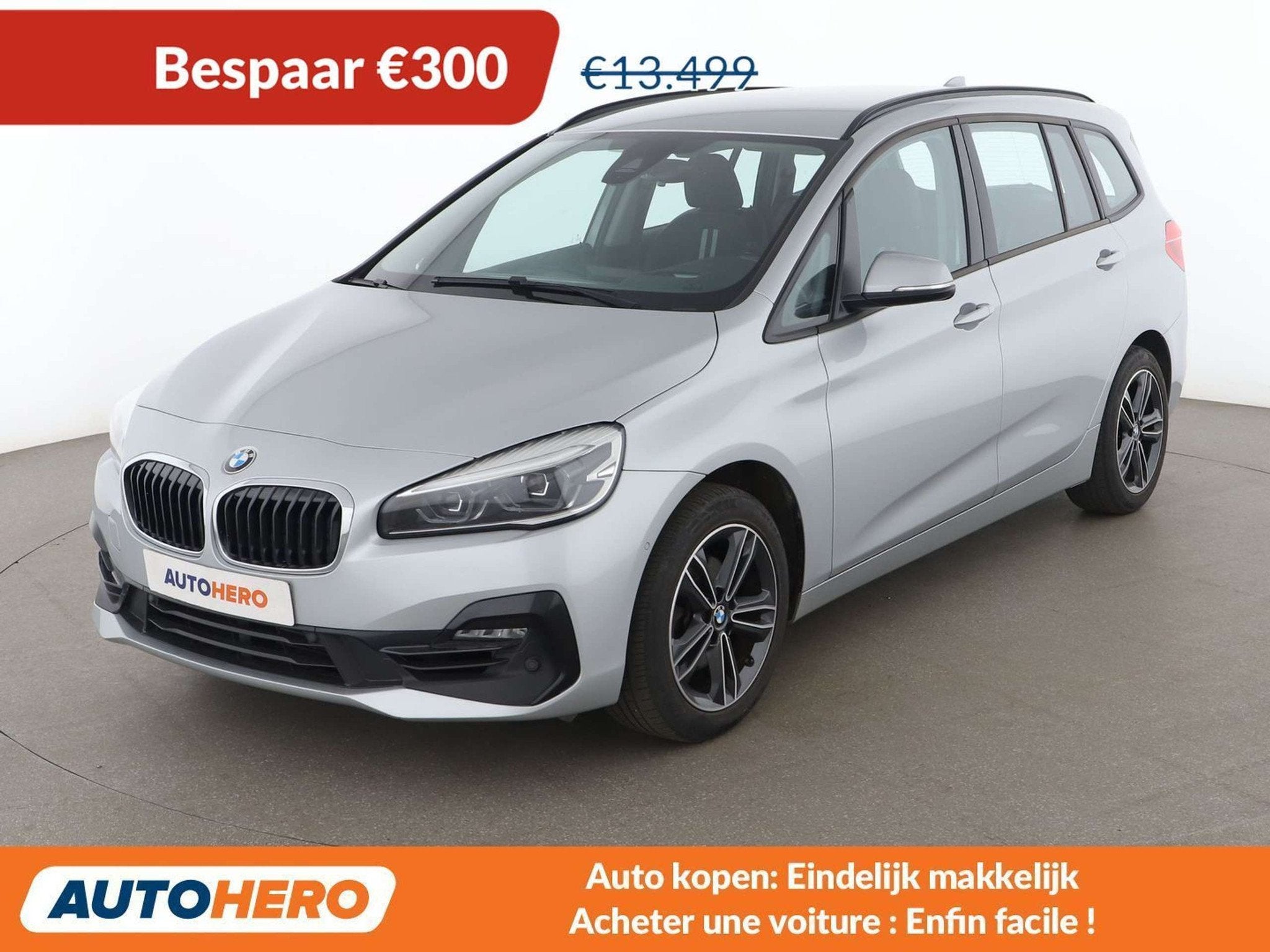BMW 2 Serie 216 216i Gran Tourer Sport Line, Autos, BMW, Argent ou Gris, Achat, Euro 6, Boîte manuelle
