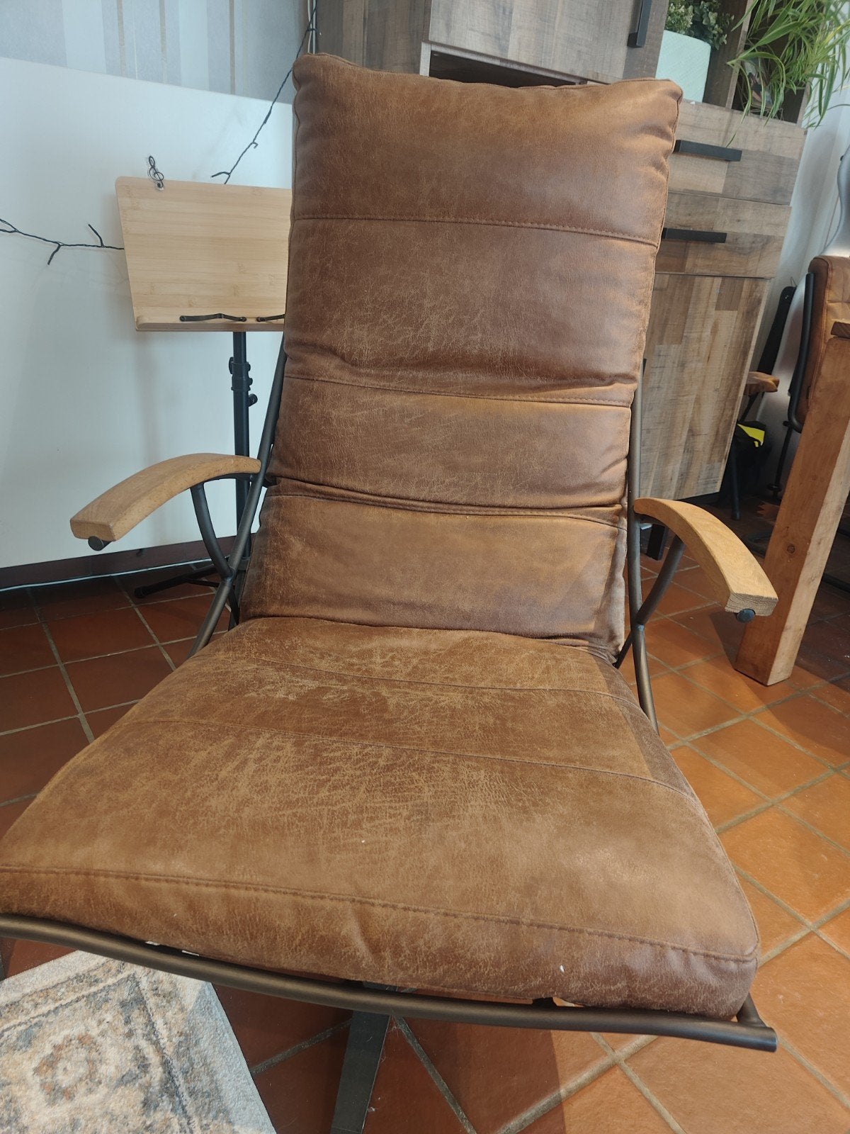 Lederen fauteuil, Enlèvement, Comme neuf