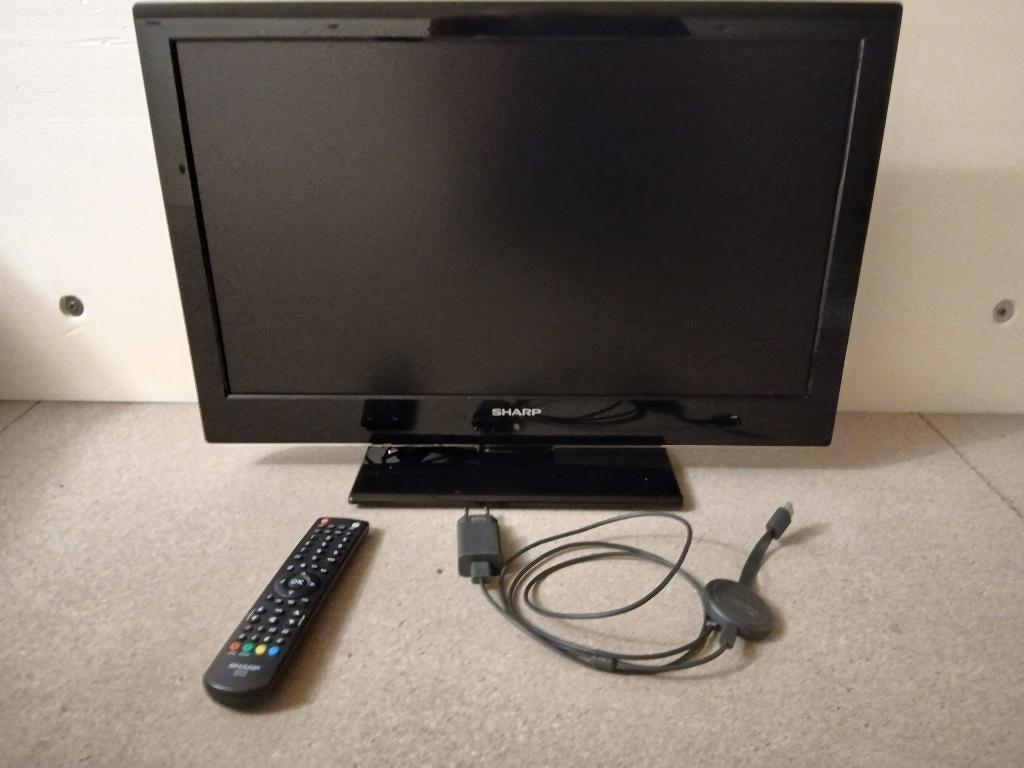 TV 24 inch, Ophalen, LED, Zo goed als nieuw, 40 tot 60 cm