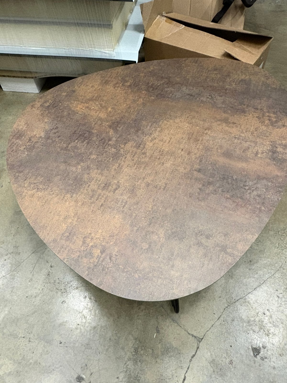 Deze moderne salontafel, model Twinnny klein bronze, Huis en Inrichting, Ophalen, Zo goed als nieuw