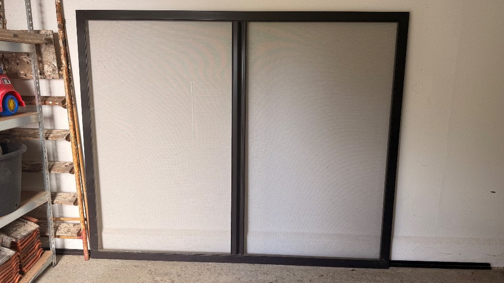 Vliegenraam, Ophalen, Gebruikt, 120 cm of meer, Hordeur