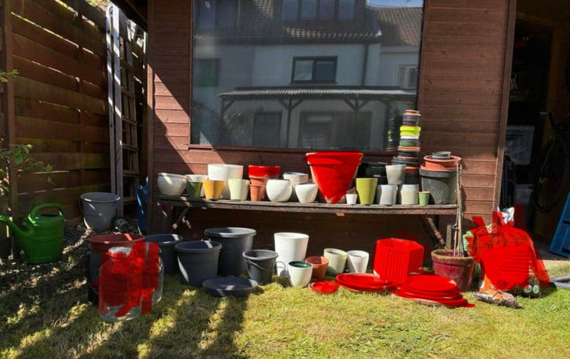 bloempotten, Enlèvement