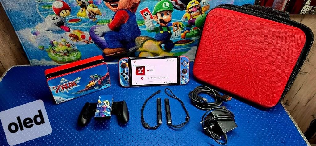 console switch oled : custom zelda (complete + garantie ), Consoles de jeu & Jeux vidéo, Jeux | Nintendo Switch, Comme neuf, Enlèvement ou Envoi