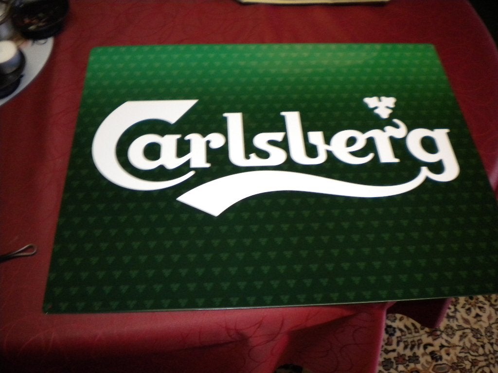 Bord Carlsberg, Collections, Marques & Objets publicitaires, Enlèvement, Comme neuf, Panneau publicitaire