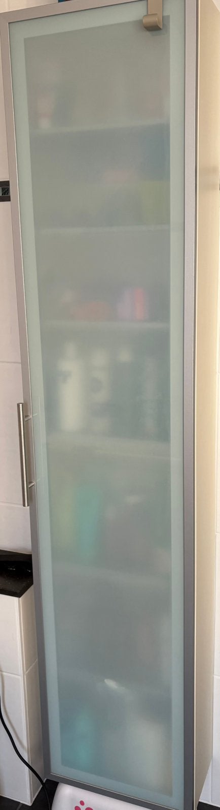 Wandkast met glazen deur, Ophalen, Minder dan 150 cm, 150 tot 200 cm, 25 tot 50 cm