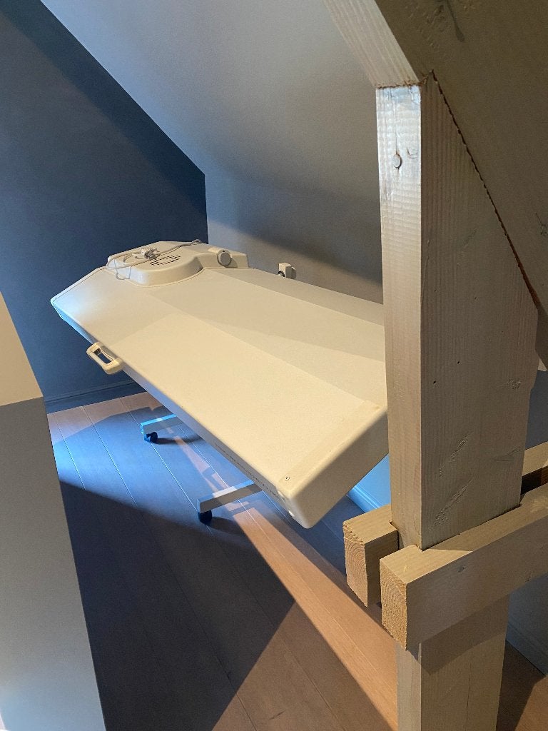 Zonnebank-home solarium, Elektronische apparatuur, Ophalen, Gebruikt, Zonnebank enkelzijdig, Minder dan 10 lampen