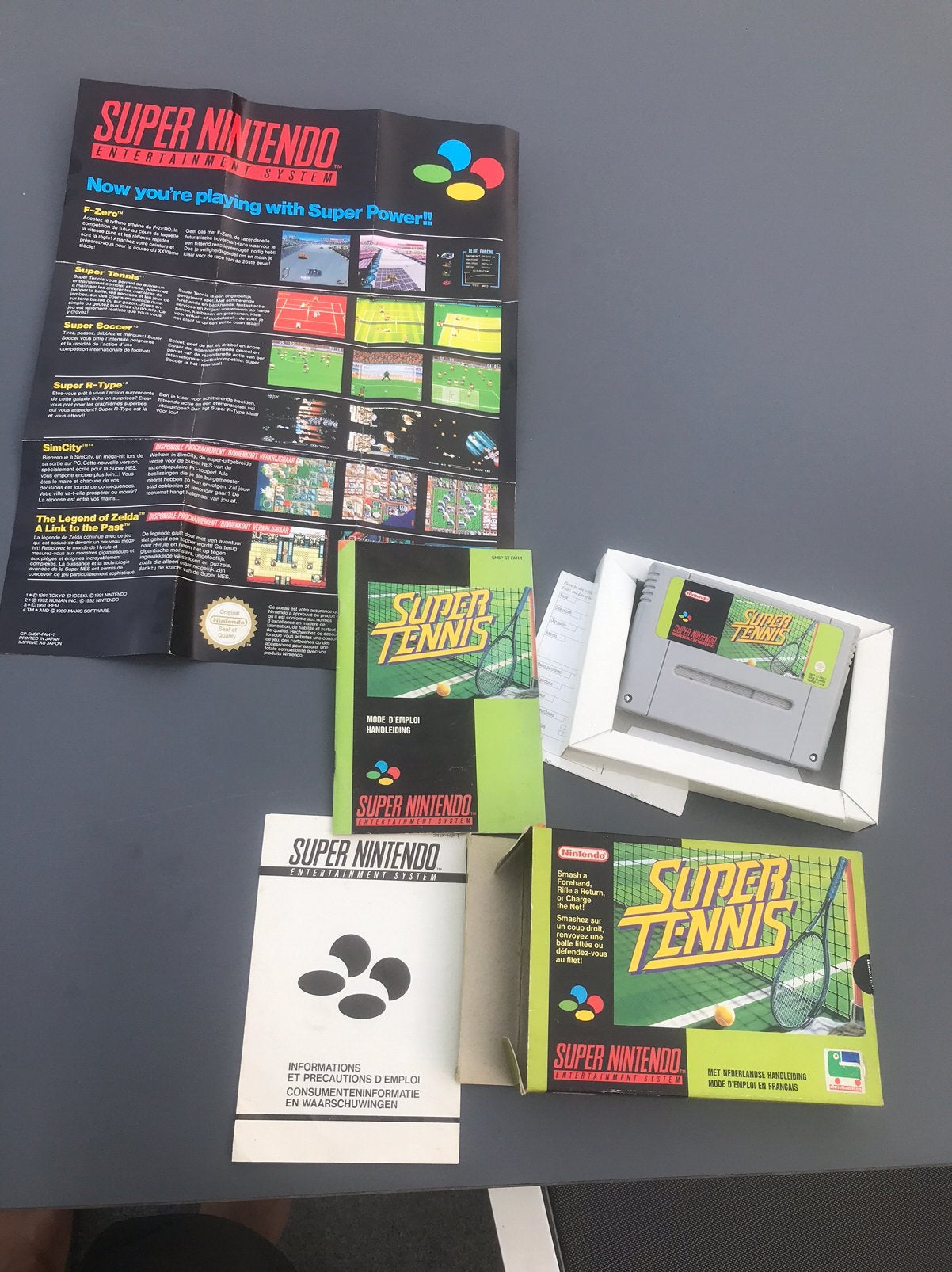 Super Tennis (snes) - 1 zijde nog sealed, 2 spelers, Ophalen of Verzenden, Zo goed als nieuw, Sport