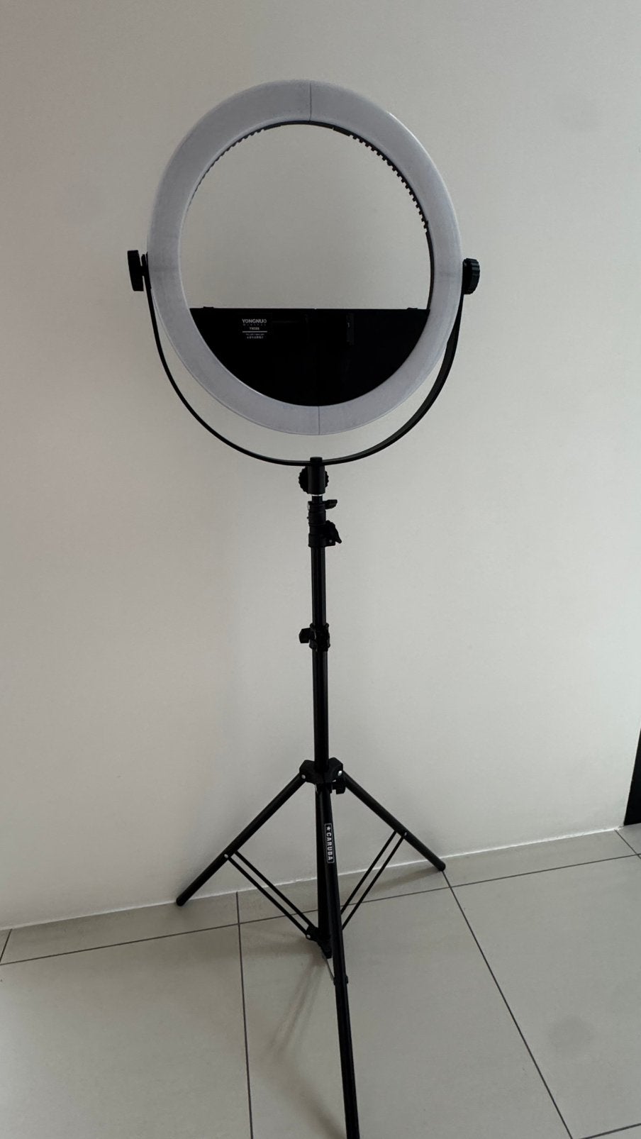 Lampe annulaire à LED Yongnuo YN508 Pro avec support, Enlèvement, Comme neuf, Sans fil, Trépied
