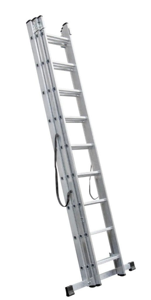 ECHELLE 3x9 MARCHES EN ALU, Enlèvement, Comme neuf, Échelle, 4 mètres ou plus