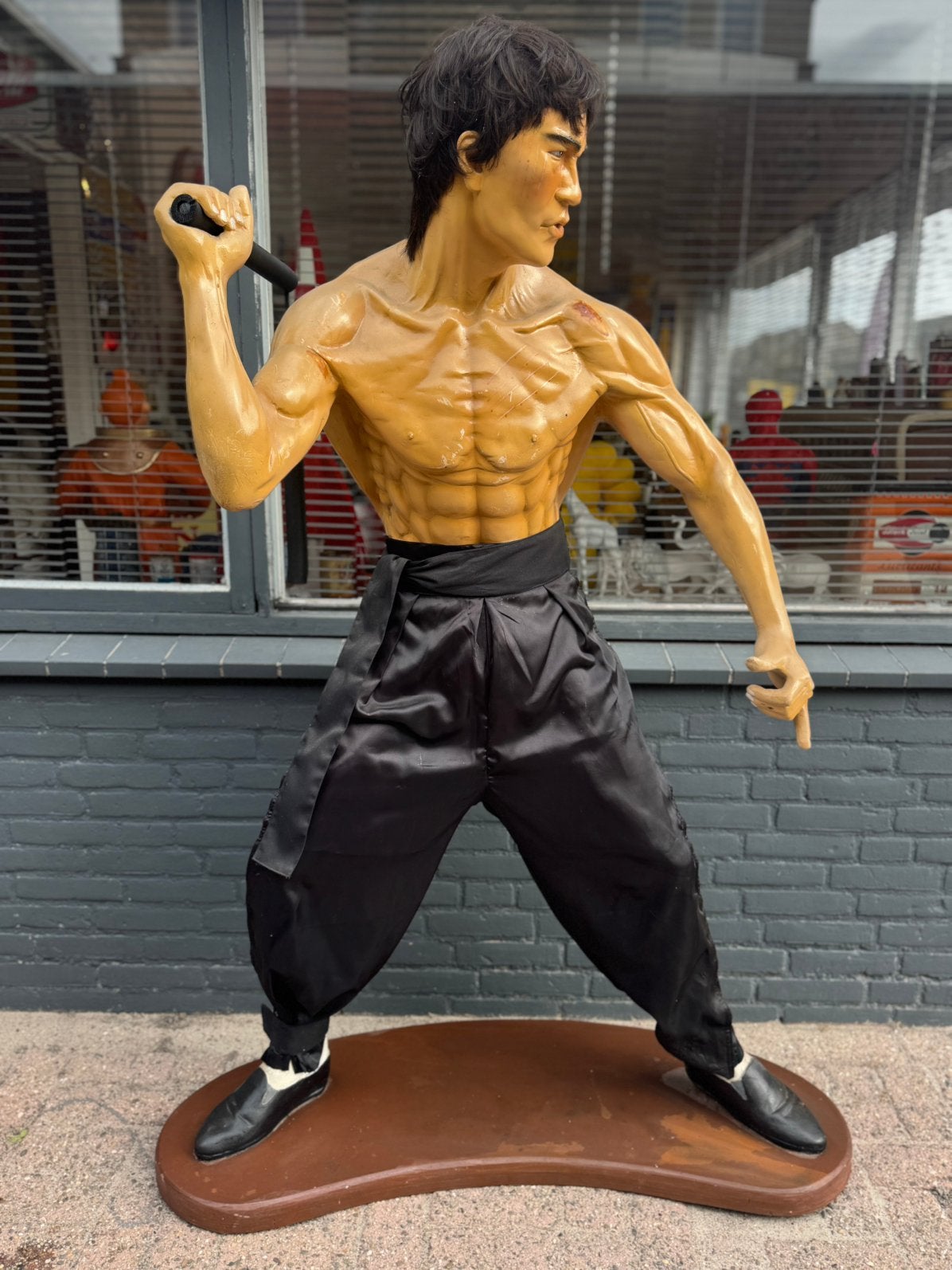 Statue taille réelle de Bruce Lee XXL, Enlèvement, Utilisé, Humain