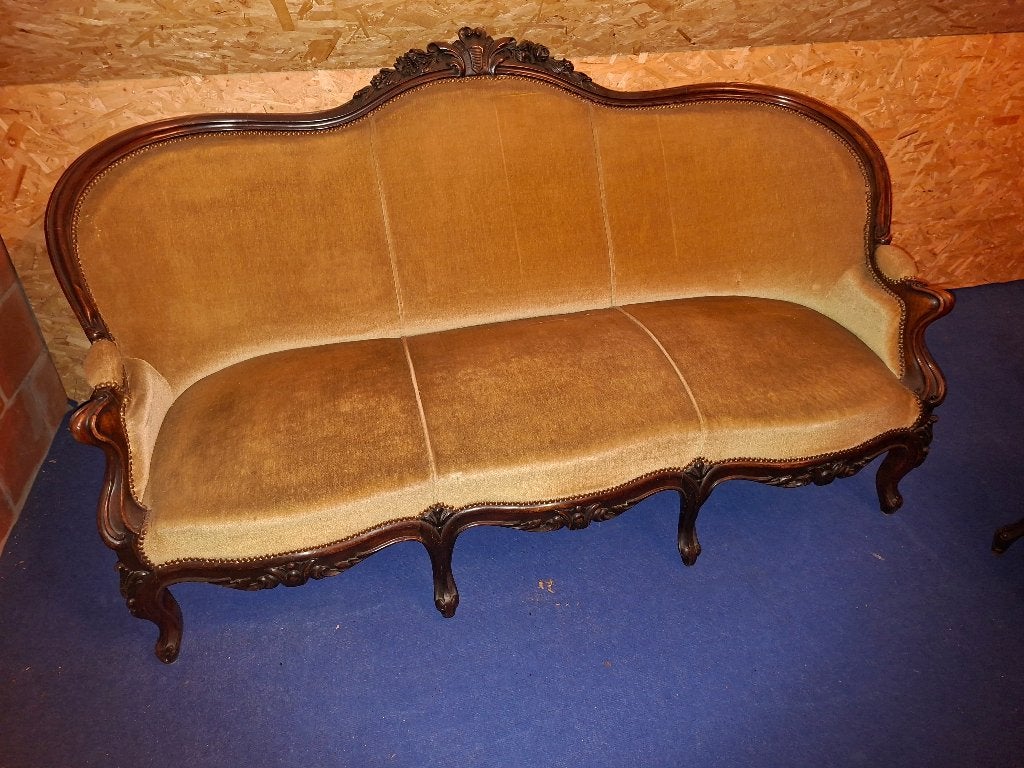 Originele Louis XV salon in vintage oker, Ophalen
