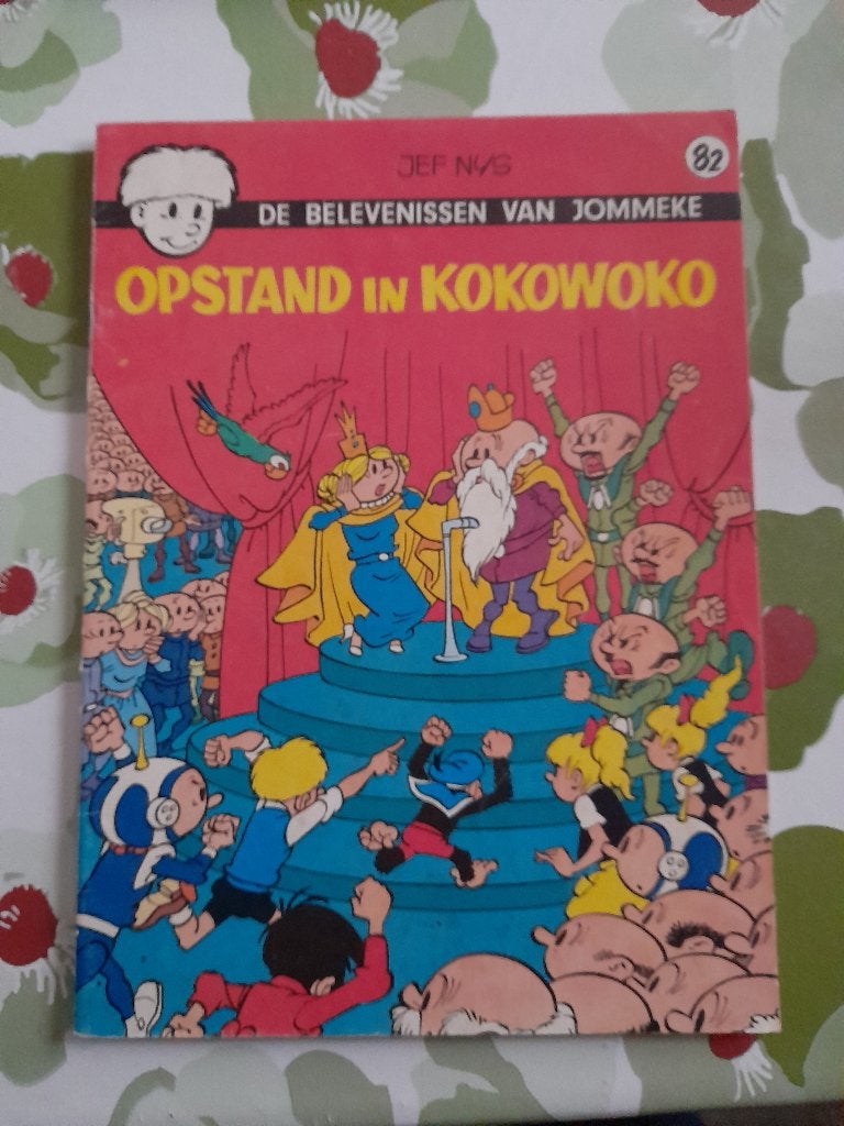 Jommeke nr 82 "Opstand in Kokowoko "eerste druk 1977, Boeken, Ophalen of Verzenden, Gelezen