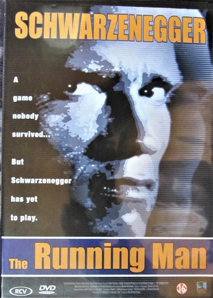 DVD ACTIE - RUNNING MAN (ARNOLD SCHWARZENEGGER), Enlèvement ou Envoi, Anglais, Tous les âges, Thriller d'action