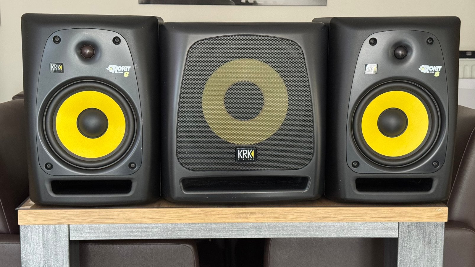 KRK Rokit rpg2 (2 stuks) KRK 10s subwoofer, Enlèvement, Comme neuf, Subwoofer, KRK