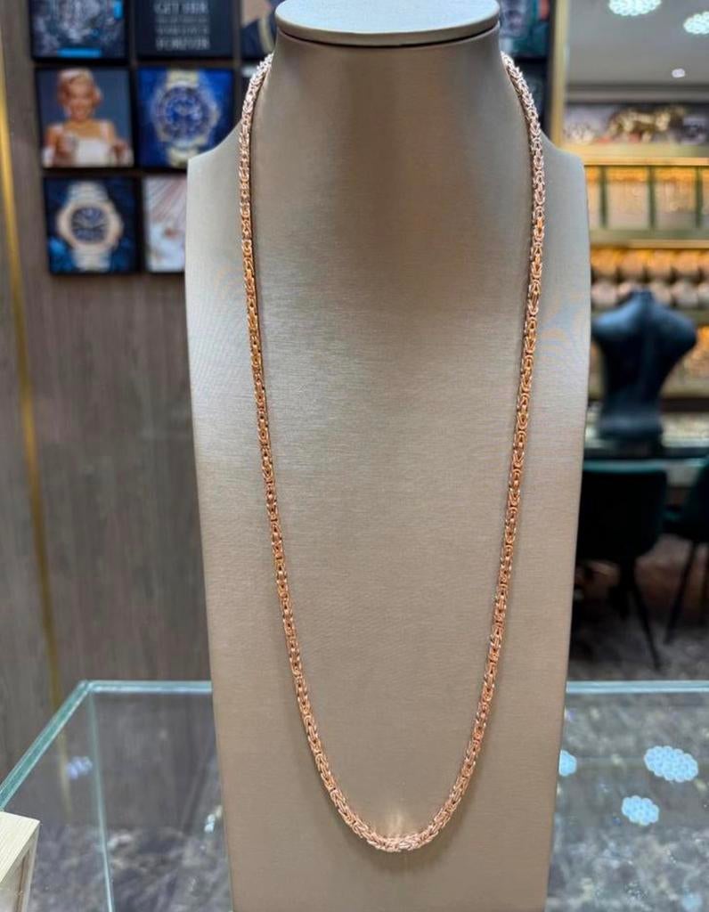 18KT Goud - 61.6 Gram - Ketting - KONING - Rosé - Rose, Ophalen, Nieuw, Goud