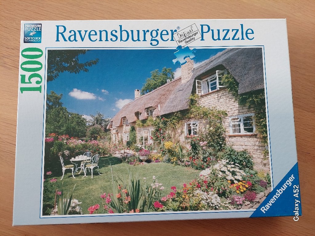 Puzzle 1500 pièces - Ravensburger - Cottage on Bredon Hill, Enlèvement ou Envoi, 500 à 1500 pièces, Comme neuf, Puzzle