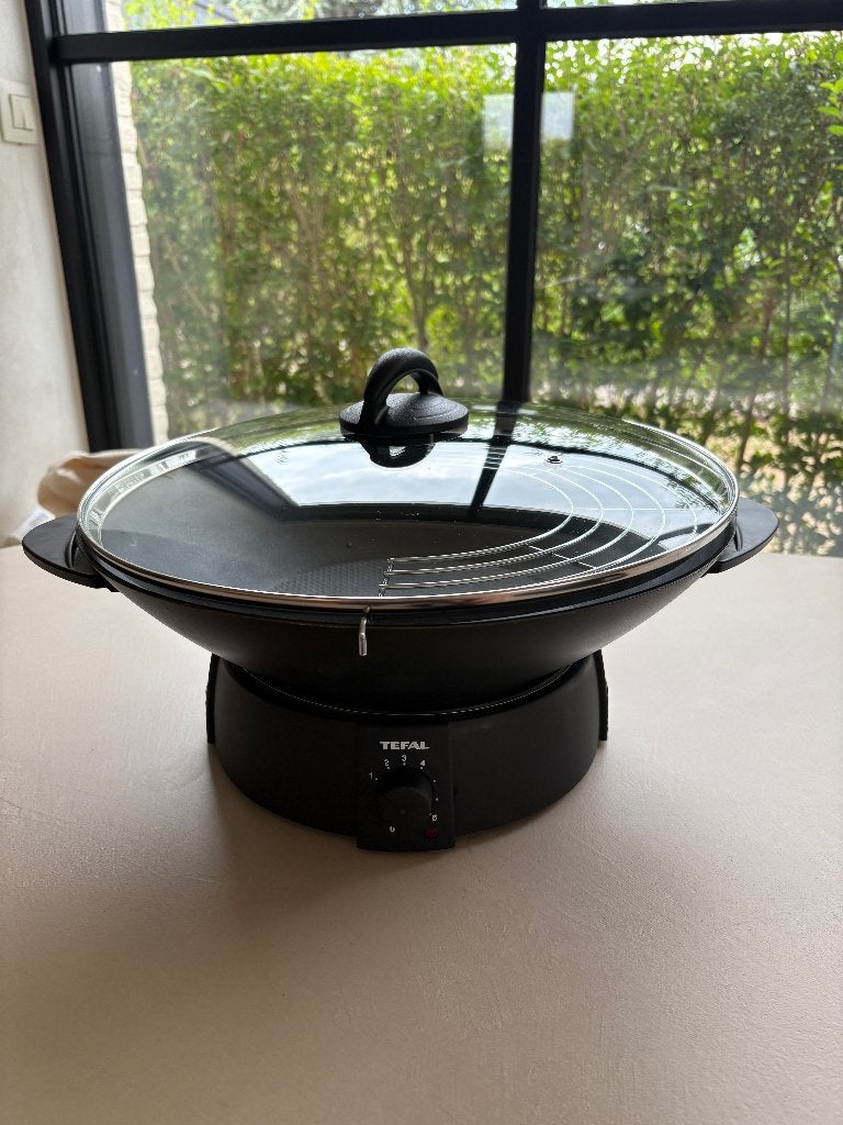 electrische wok - Tefal - uitstekende staat, Ophalen, Zo goed als nieuw, Wok, Tefal