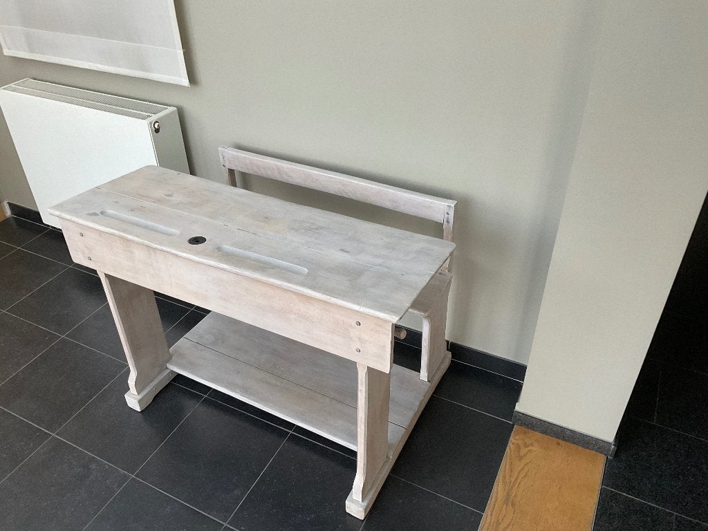 Schoolbank, Ophalen, Opbergruimte, 120 cm, Hout