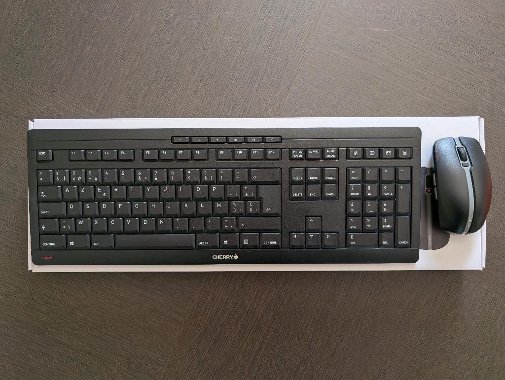 Cherry Stream Desktop Recharge (Azerty BE), Toetsenbord en muis-set, Azerty, Ophalen of Verzenden, Zo goed als nieuw