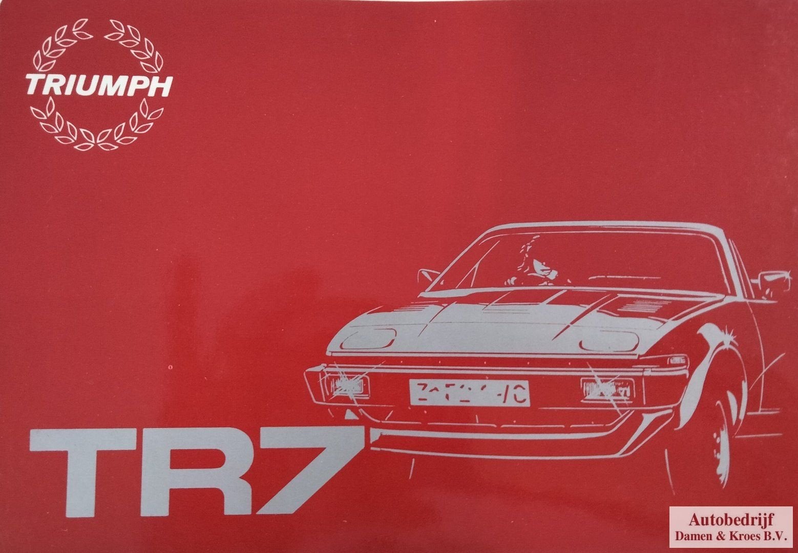 Handboek TR7 instructieboekje, Enlèvement ou Envoi