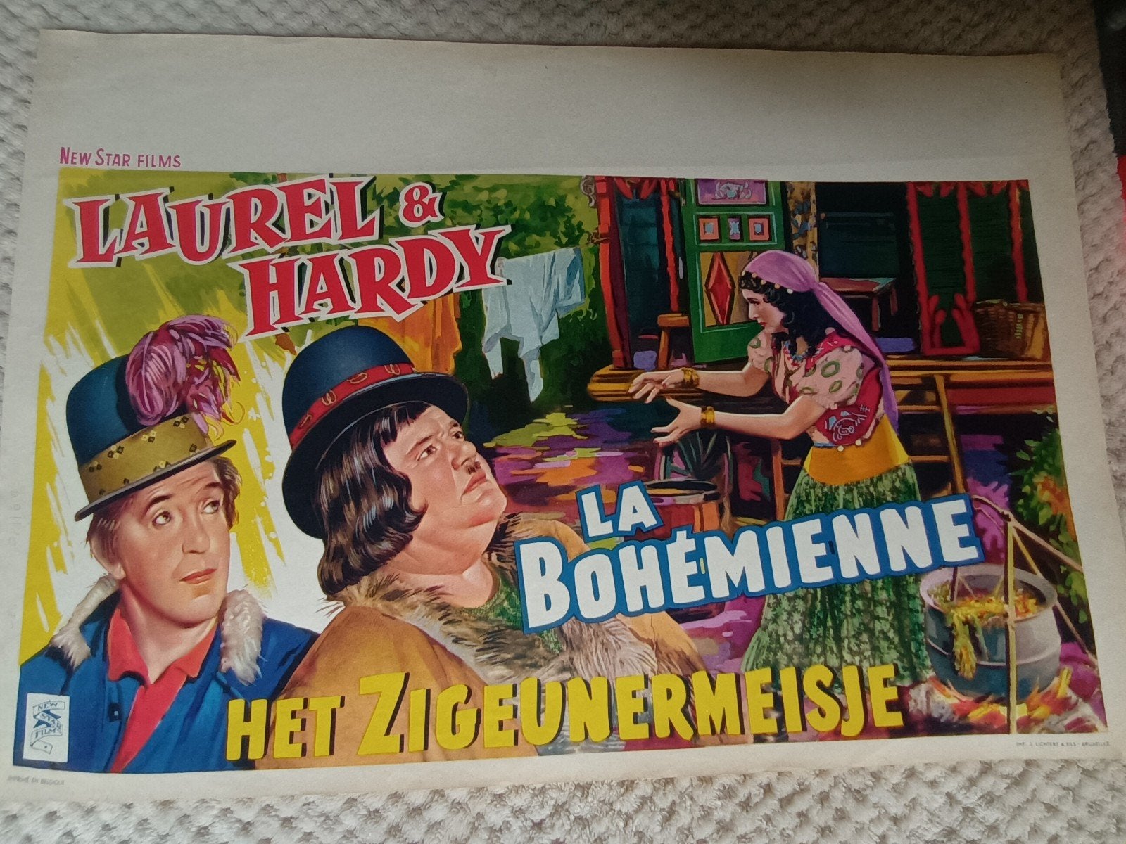 filmposter Het ziegunermeisje, Verzamelen, Gebruikt, Rechthoekig Liggend, Ophalen of Verzenden, A1 t/m A3