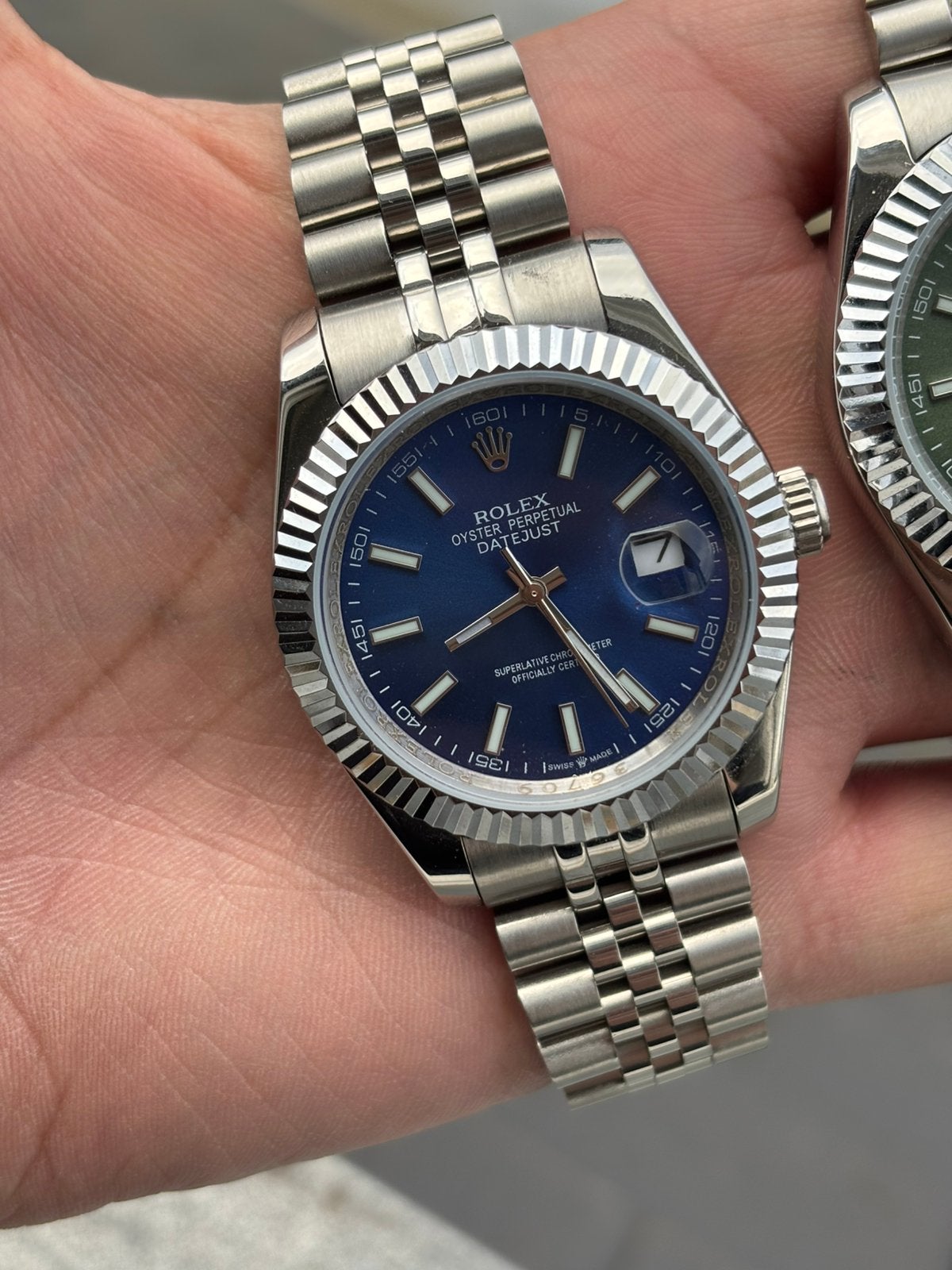 Rolex Datejust bleu, Enlèvement