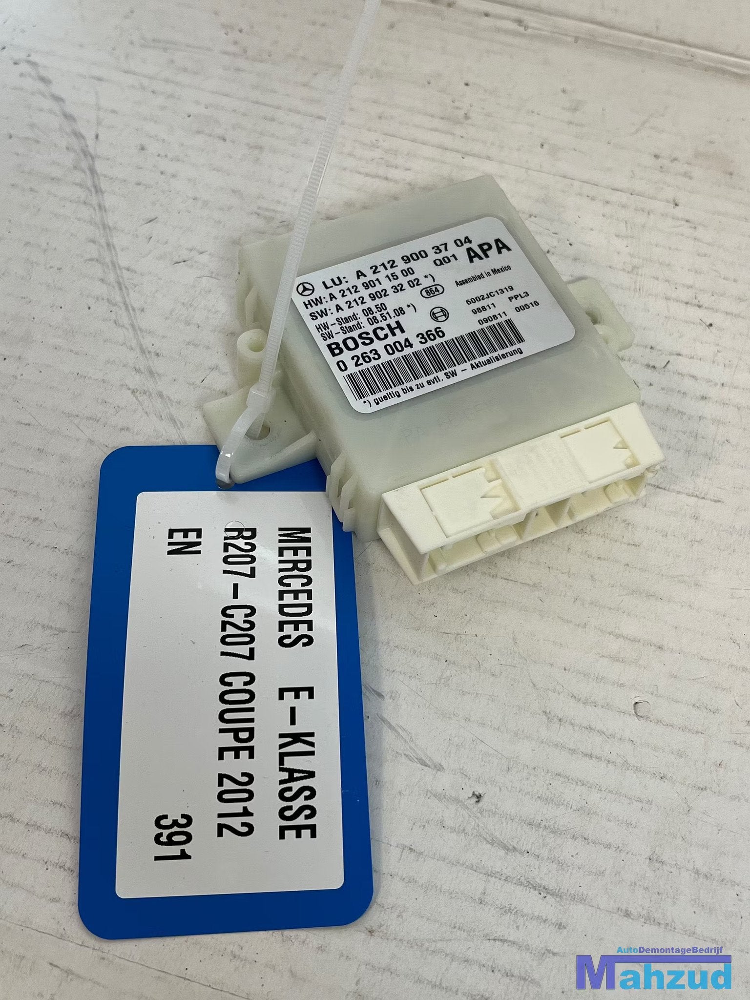 MERCEDES E klasse C207 pdc module 2009-2016 A2129003704, Gebruikt, Mercedes-Benz AG, Mercedes-Benz, Mercedesstrasse 120
70372  Stuttgart, DE