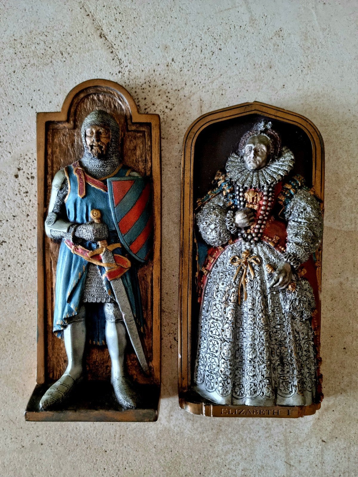 Ensemble de plaques Marcus Replicas - Elizabeth I & Middelee, Antiquités & Art, Enlèvement