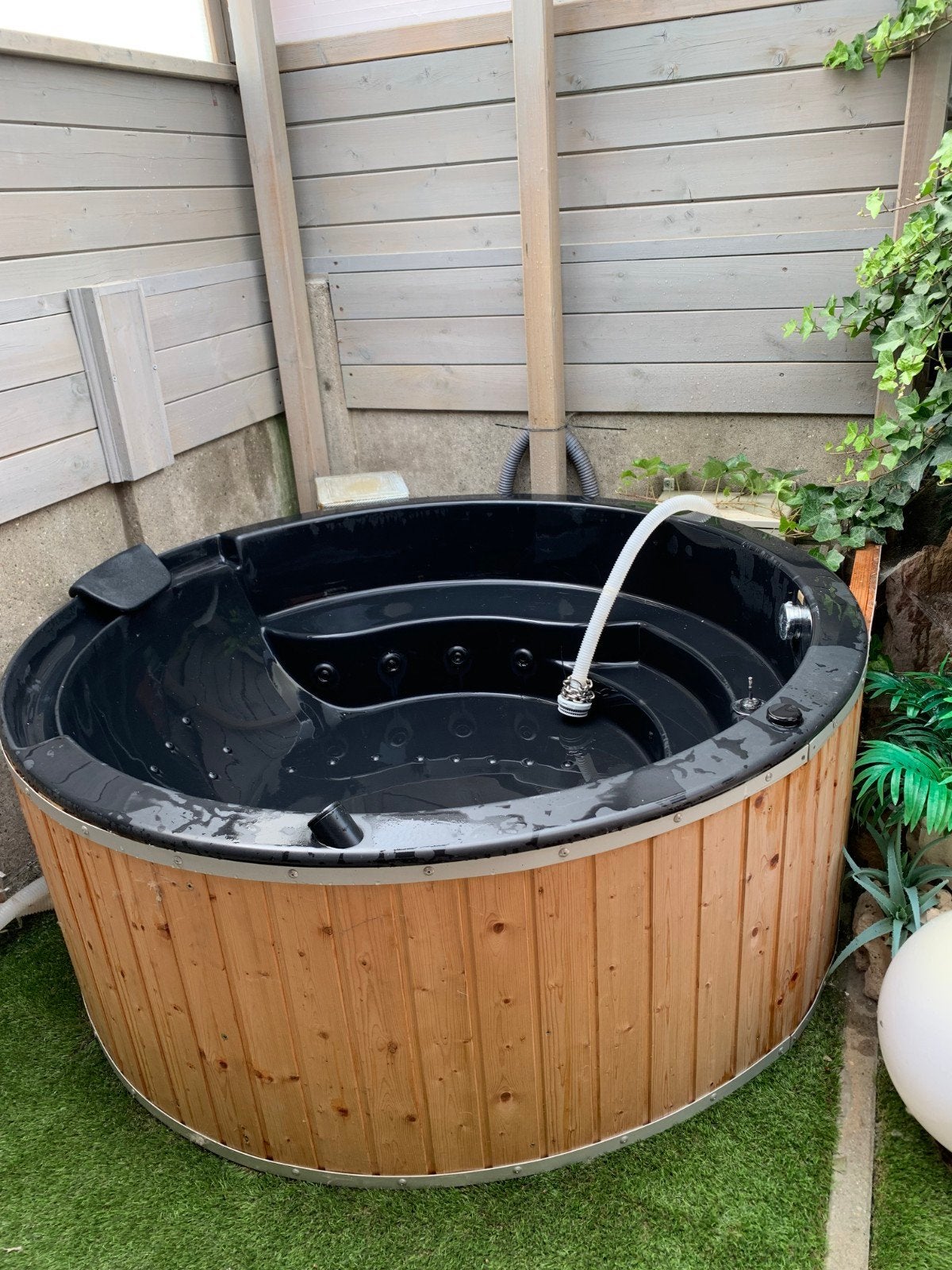 polyesteren jacuzzi, Jardin & Terrasse, Bains à remous et Spas, Couverture, Encastré, Enlèvement, Utilisé
